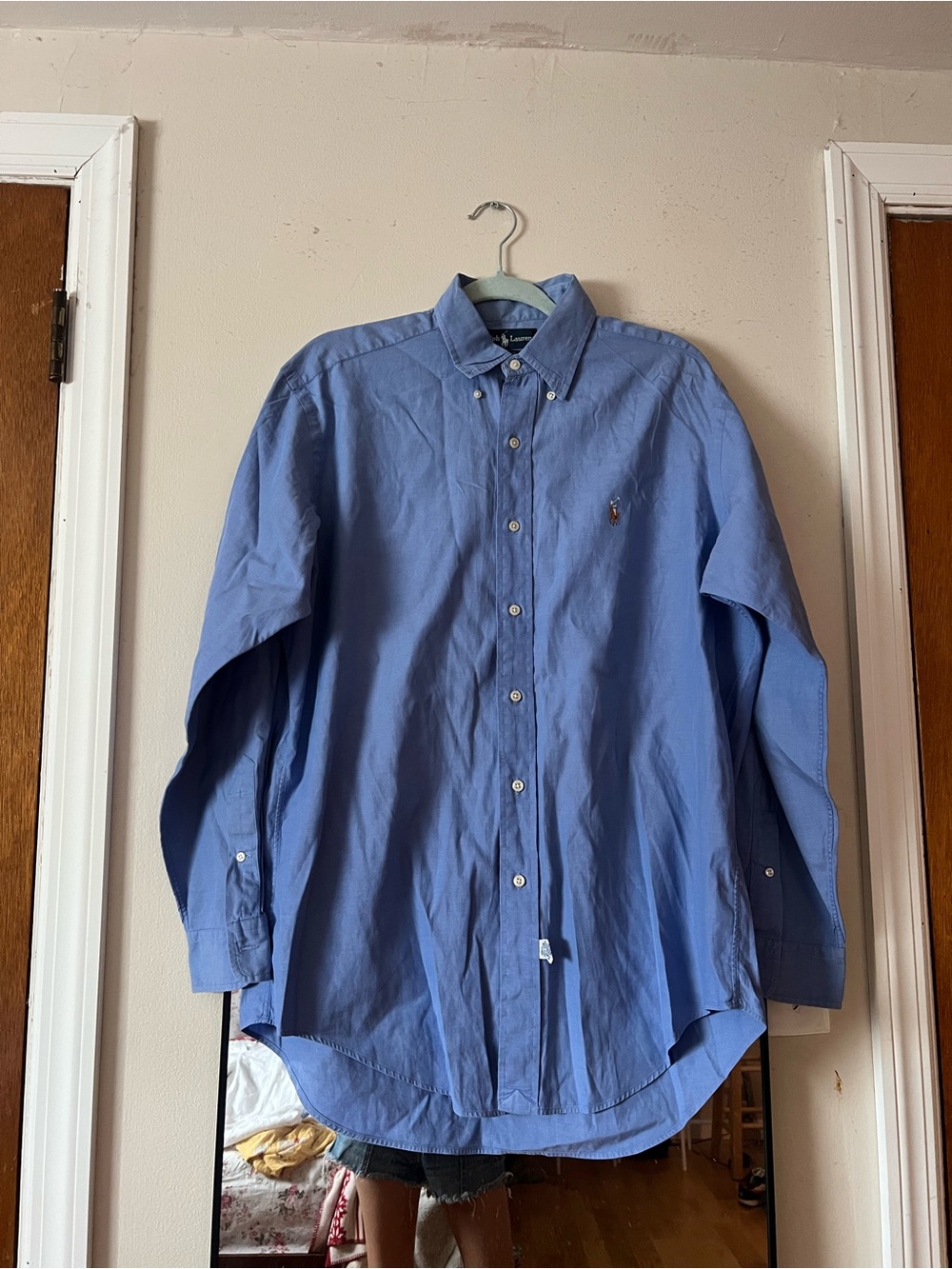 Polo Ralph Lauren blue button up shirt